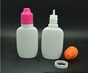 25ml Flat Opaque White Bottle